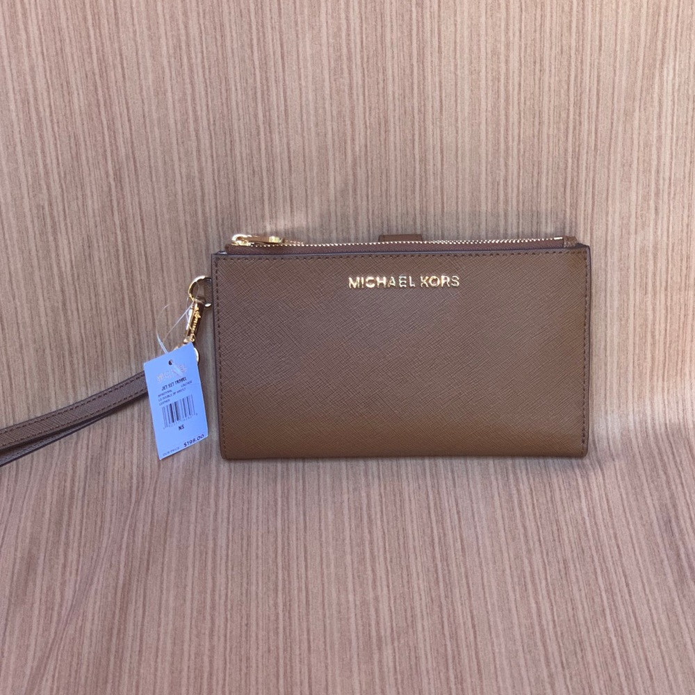 NWT Michael Kors Double Zip Wristlet